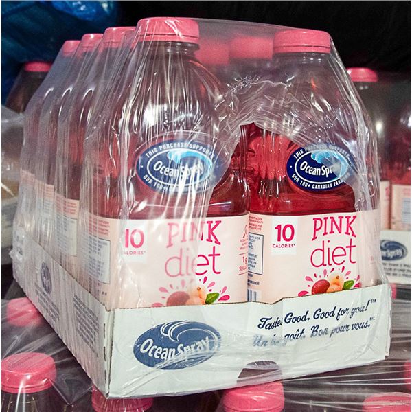 3 CASES OF 8 - 1.89LITRES OF DIET CRANBERRY JUICE