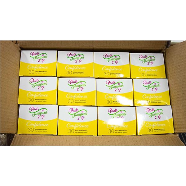 CASE WITH 24 30PACKS OF REG TAMPONS