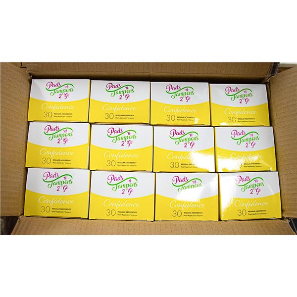 CASE WITH 24 30PACKS OF REG TAMPONS