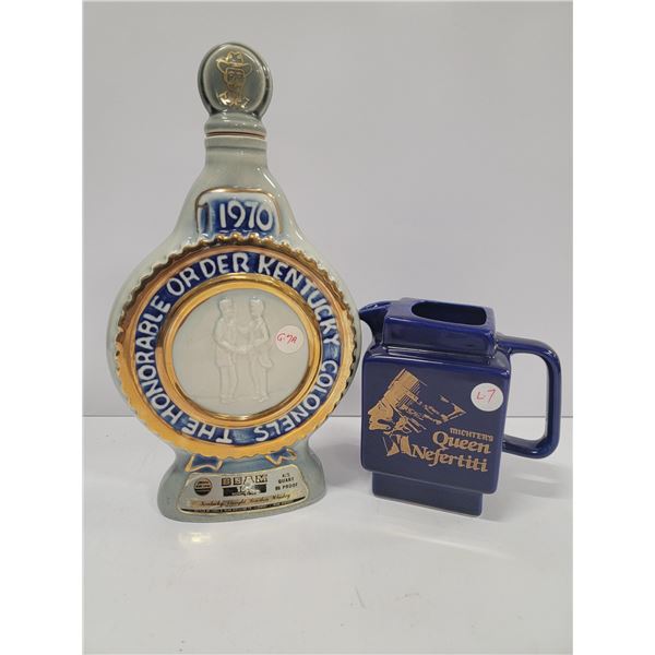 JIM BEAM COLLECTIBLE BOTTLE 1970  THE HONORABLE