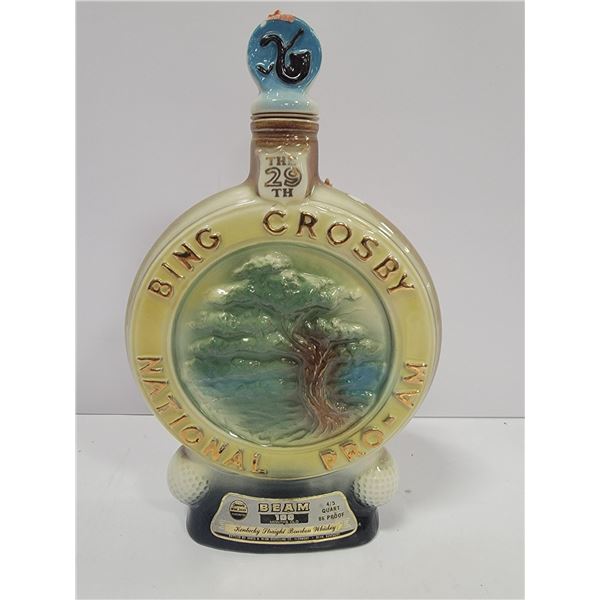 JIM BEAM COLLECTORS BOTTLE 1970, BING CROSBY 29TH