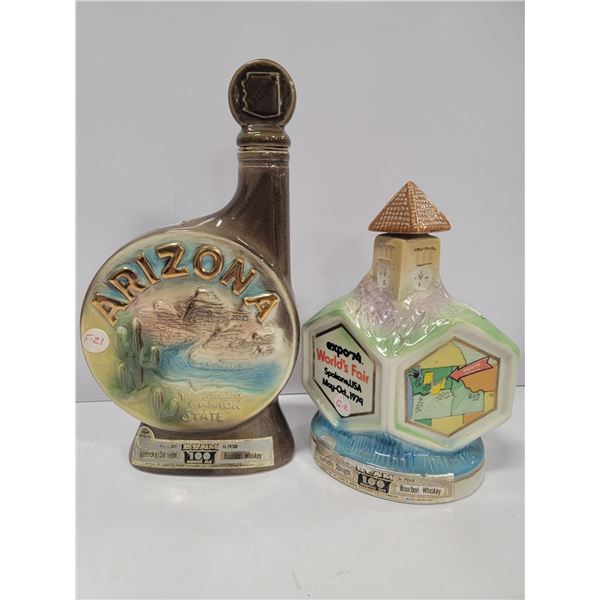 JIM BEAM COLLECTORS BOTTLE 1968. ARIZONA AND