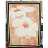 Image 1 : FRAMED FLORAL CANVAS PICTURE