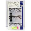 Image 1 : FOSTER GRANT READING GLASSES 3 PACK +2.50