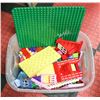 Image 1 : PLASTIC BIN FULL OF ASSORTED LEGO