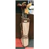 Image 1 : EARLY 20TH CENTURY GOLF BAG WITH VINTAGE GOLF