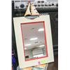 Image 1 : MIRROR W/ WOOD FRAME 12" W X 16" H -NAUTICAL THEME