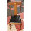 Image 1 : 1920S OAK UPHOLSTERED SIDE CHAIR
