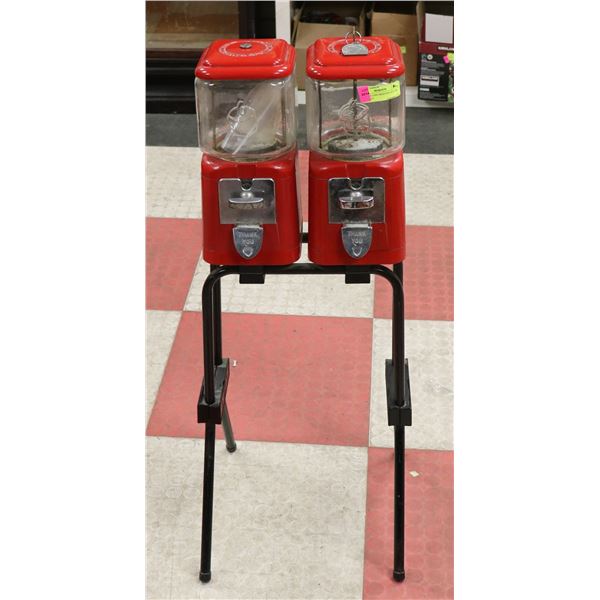 VINTAGE COIN OPERATED NUT OR GUM-BALL