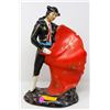 Image 2 : 1950S BULL AND BULL FIGHTER STATUES CAST PAINTED