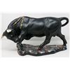 Image 3 : 1950S BULL AND BULL FIGHTER STATUES CAST PAINTED