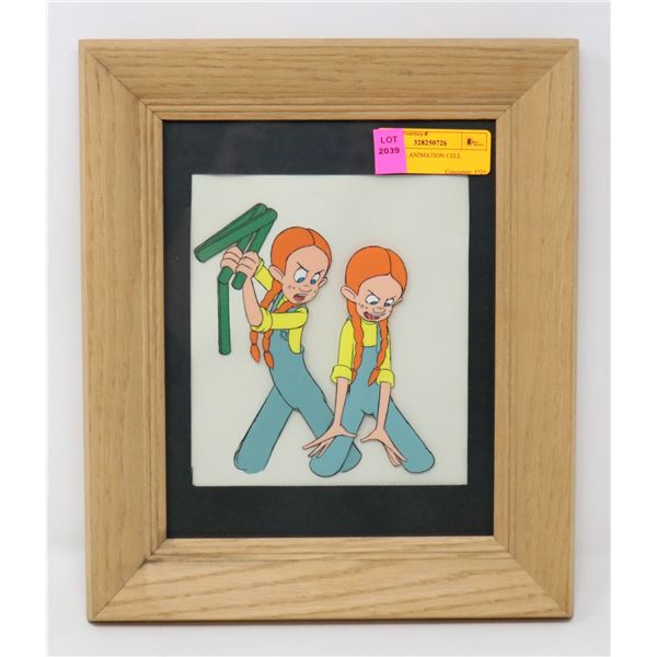 ORIGINAL ANIMATION CELL FRAMED