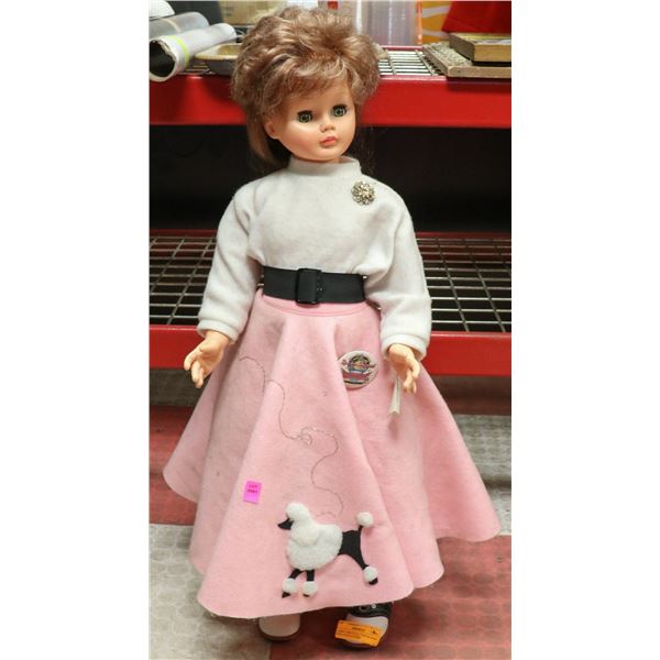 LARGE 1950S STYLE CUSTOM MADE DOLL WITH CLOTHES