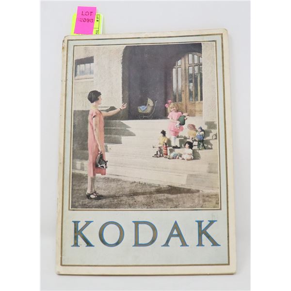 1926 KODAK CAMERA CATALOGUE WITH MANY COLOURED