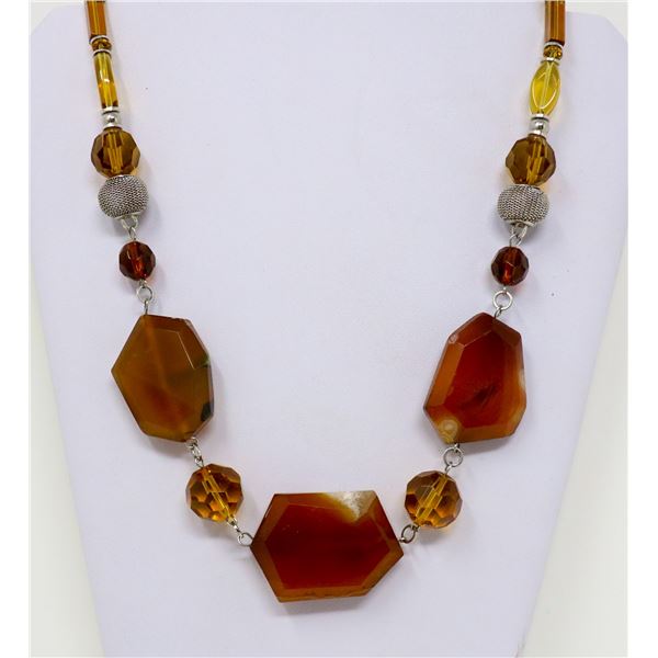 AMBER BEADED NECKLACE MADAME RAC