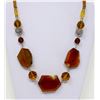 Image 1 : AMBER BEADED NECKLACE MADAME RAC