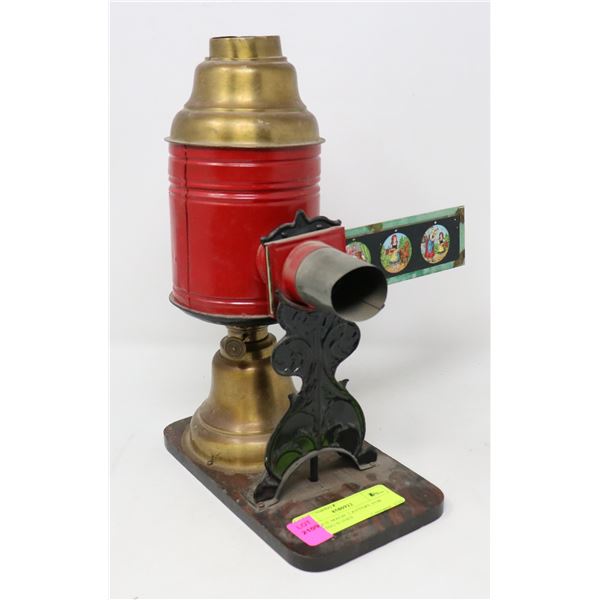 ANTIQUE MAGIC LANTERN FOR SHOWING SLIDES