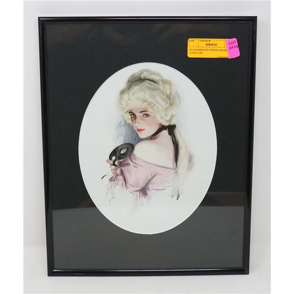 1914 HARRISON FISHER FRAMED LITHO FOR