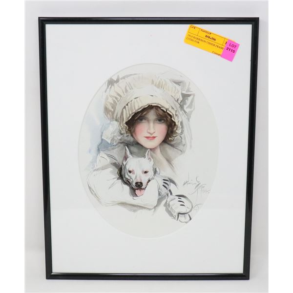 1914 HARRISON FISHER FRAMED LITHO FOR
