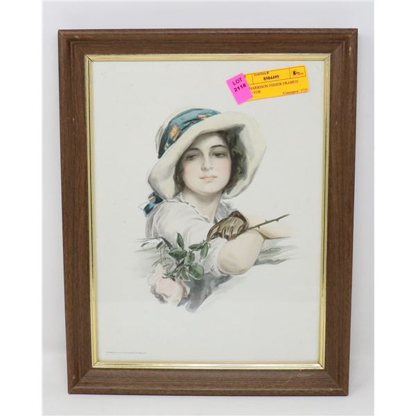 1914 HARRISON FISHER FRAMED LITHO FOR