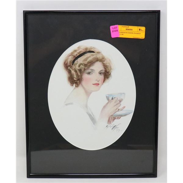 1914 HARRISON FISHER FRAMED LITHO FOR