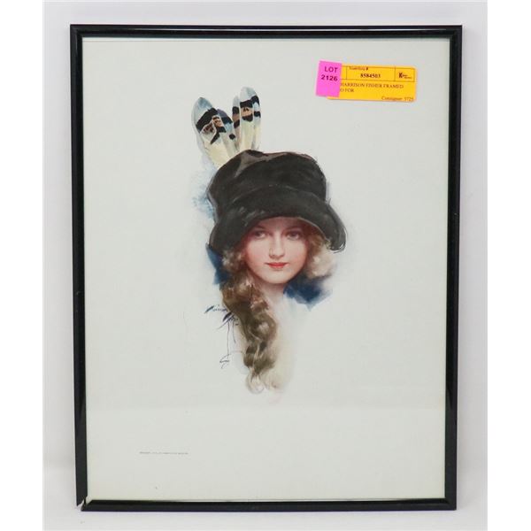 1914 HARRISON FISHER FRAMED LITHO FOR