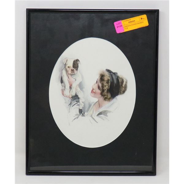 1914 HARRISON FISHER FRAMED LITHO FOR