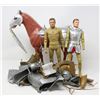 Image 1 : 1960S MARX NOBLE KNIGHTS W ARMOURED HORSE LOT