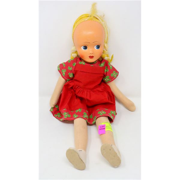 1950S ARTICULATING EUROPEAN DOLL CLOTH BODY