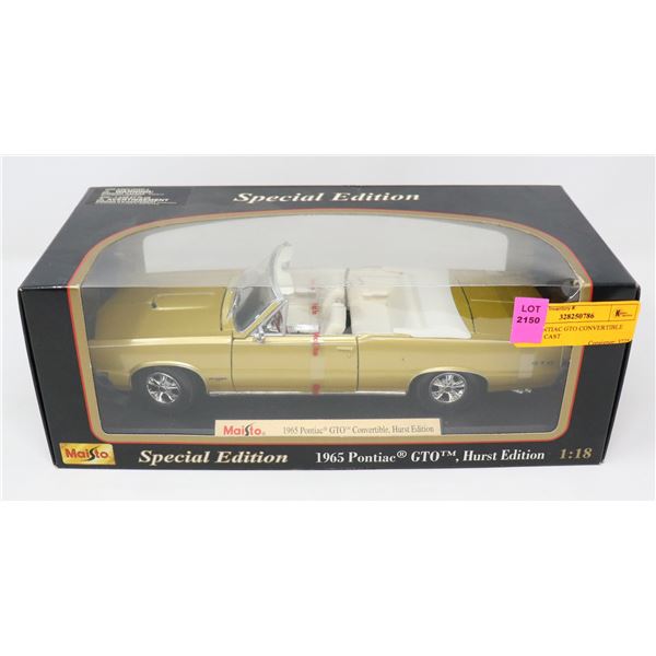 1965 PONTIAC GTO CONVERTIBLE 1/18 DIE CAST