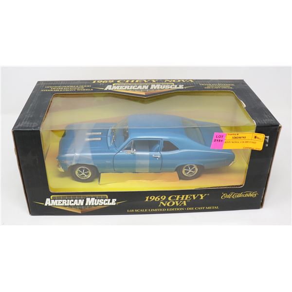 1969 CHEVY NOVA 1/18 DIE CAST CAR