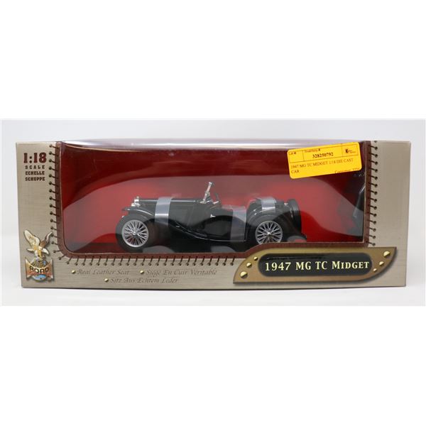 1947 MG TC MIDGET 1/18 DIE CAST CAR