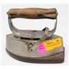 Image 1 : PATENT 1910 SAD IRON WITH WOOD HANDLE