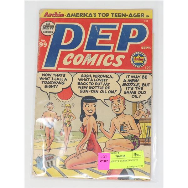 1953 ARCHIE PEP COMIC NO 99 10 CENT