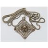 Image 1 : SILVER ORNATE FILIGREE PENDANT AND CHAIN