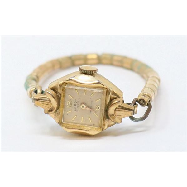 ANTIQUE LEROY LADIES COCKTAIL WATCH WORKING