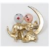 Image 1 : 1950S MOON COUPLE BROOCH
