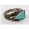 Image 1 : 925 SILVER RING WITH BLUE STONE