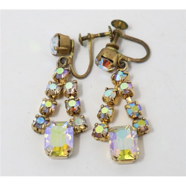 ANTIQUE AUSTRIAN COSTUME JEWELLERY EARRINGS