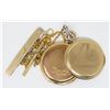 Image 2 : SOLID 14K GOLD POCKET WATCH WITH CHAIN AND