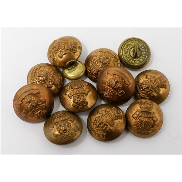 RARE NORTHWEST MOUNTED POLICE BRASS BUTTON SET