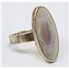 Image 1 : 925 SILVER RING W MOTHER OF PEARL INLAY
