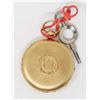 Image 2 : ORNATE 1800S KEY WIND MID SIZE POCKET WATCH GOLD