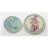 Image 1 : PAIR OF ANTIQUE CHINESE CERAMIC PAINTED COINS
