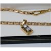 Image 1 : 18K HEAVY GOLD CHAIN WITH TWO BRILLIANT DIAMONDS