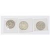 Image 1 : LOT OF 3 SILVER CANADIAN 50 CENT COINS