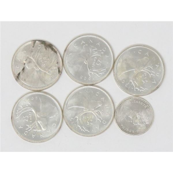 LOT OF ASSORTED SILVER PROOF COINS LOOSE