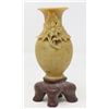 Image 1 : SMALL ANTIQUE CARVED CHINESE STONE VASE