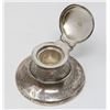 Image 1 : 1800S STERLING SILVER DESK TOP INKWELL ENGLISH MAD