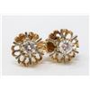 Image 1 : 14K GOLD DIAMOND STUD EARRINGS